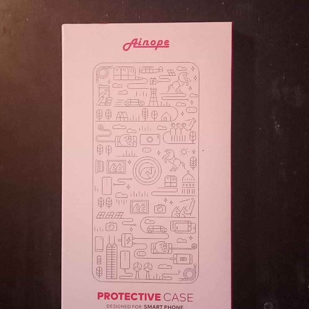 Ainope iPhone 5.8 dual bumpers case ( clear)